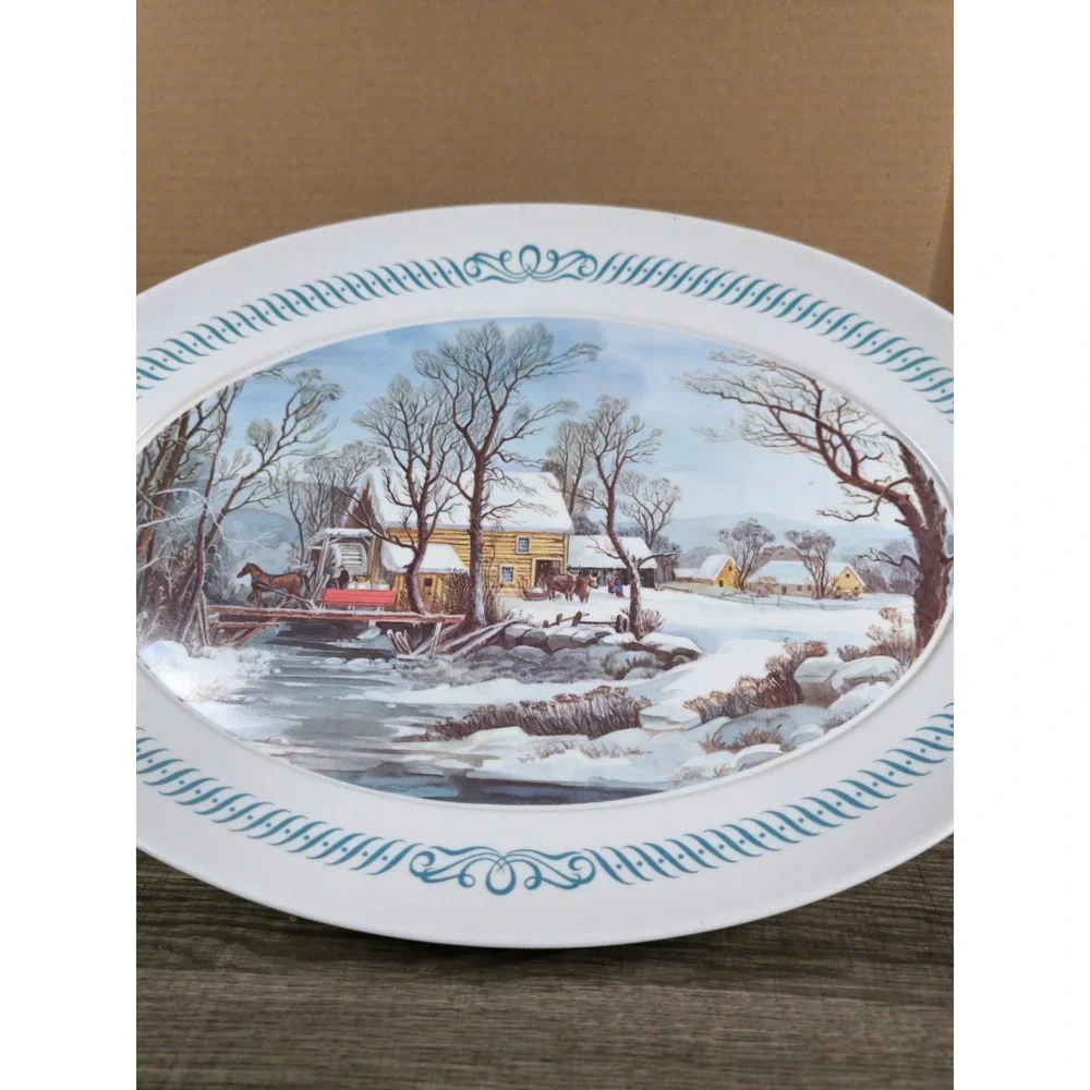 Vintage Brookpark Melamine Serving Platter